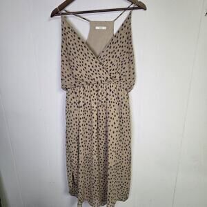 Le Lis Cheetah Print Sleeveless Midi Dress Size Large